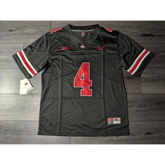 Other - 🚨 Jeremiah Smith #4 Ohio State Buckeyes BLACKOUT Stitched Men's Jersey Medium